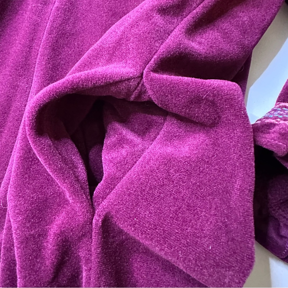 Vintage Vanity Fair Sz Lg Velour Robe Sleepwear Long Gown Pockets Velvet EUC - Picture 7 of 13